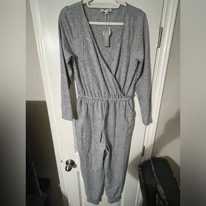 Women’s gray jumpsuit. NWT